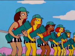 Simpsons T-Shirt Cannon Girls Meme Template