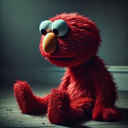 Depressed elmo Meme Template