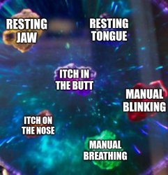 Six infinity stones of annoying Meme Template