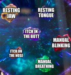 Six infinity stones of annoying Meme Template