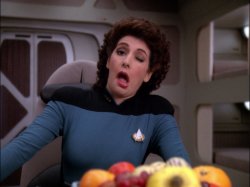 Goofy Deanna Troi Meme Template