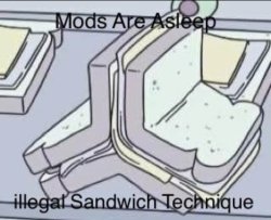 illegal sandwich Meme Template