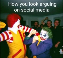 Fighting Clowns Meme Template