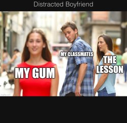 Distraction Meme Template