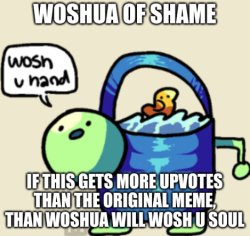 woshua of shame Meme Template