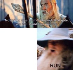 RUN Meme Template