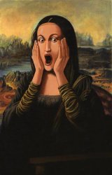 Mona lisa shocked Meme Template