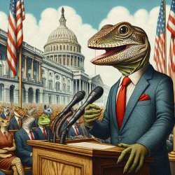 Lizard politician Meme Template