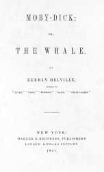 Moby Dick title page Meme Template