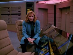 Doctor Crusher On The Bridge Meme Template