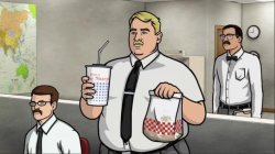 Archer Deal With This as my Hot Meatball Sub Congeals Meme Template