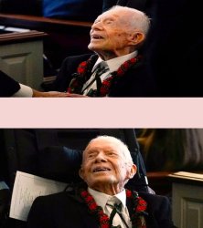 Jimmy Carter staying alive to vote Meme Template