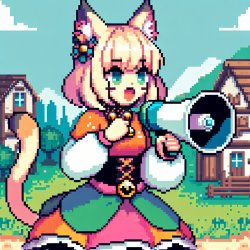 Catgirl announcement Meme Template