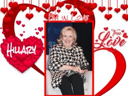 Hillary Heart Throb Meme Template