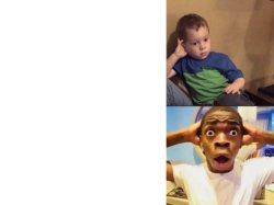 kid bored then guy surprised Meme Template