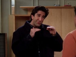 Ross Geller Quiet Meme Template