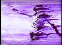 purple skeleton Meme Template