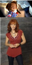 Reba McEntire vs Chucky Meme Template