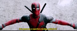 Deadpool Superhero Landing Meme Template