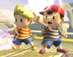 Ness and Lucas (Brawl Screenshot) Meme Template