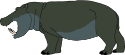 Male Hippopotamus Gorgops (Paleoverse + EOIverse) Meme Template