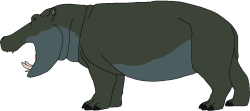 Female Hippopotamus Gorgops (Paleoverse + EOIverse) Meme Template