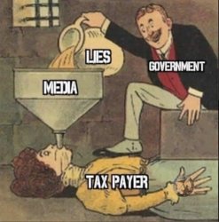 Government Lies, Media Lies Meme Template