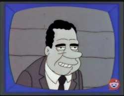 Simpsons Nixon Debate Meme Template