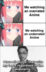 All anime by ShadowYamihiro Meme Template