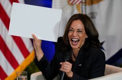 KAMALA - empty sign Meme Template