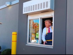 Trump selling French Fries Meme Template