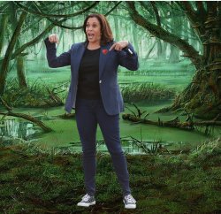 kamala - SWAMP PROUD Meme Template