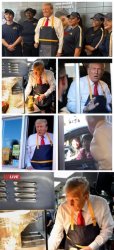 Trump at McDonalds Meme Template