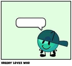 Greeny Loves who Meme Template