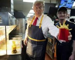 Donald Trump Makes French Fries at McDonald's Meme Template