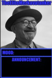 Theelitemerkavatanker announcement Meme Template