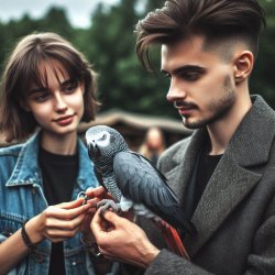 Giving Grey Birb Meme Template