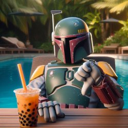 Relax Boba Says No Meme Template