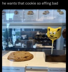 He wants that cookie so bad Meme Template