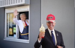 biden ice cream machine trump Meme Template