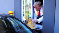 Trump Serving McDonalds Meme Template