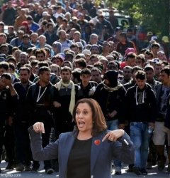 Kamala Harris illegals invaders Meme Template