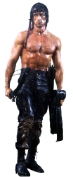 Rambo with transparency full length Meme Template