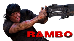 Rambo 4 with Browning .50 calibre bmg Meme Template