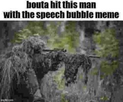 bouta hit this man with the speech bubble meme Meme Template