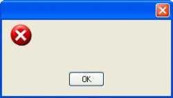 Windows XP error message template one button Meme Template