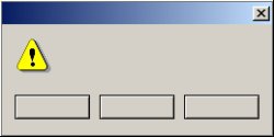 Windows 2000 error message three buttons Meme Template