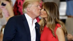 Trump air kiss Melania Meme Template