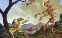 OW LOWD HE COMIN Meme Template