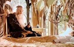 Frodo wakes up in Rivendell with Gandalf Meme Template